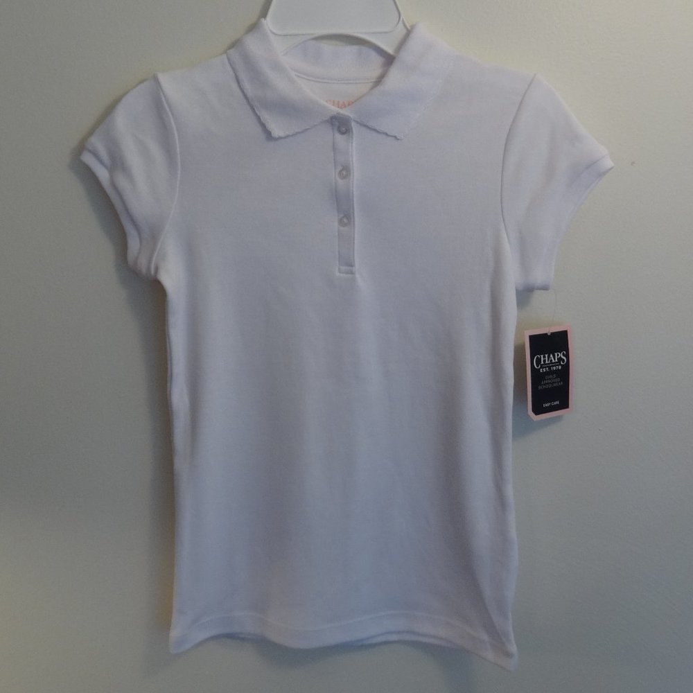 NWT CHAPS Approved Schoolwear White Shirt M8/10
